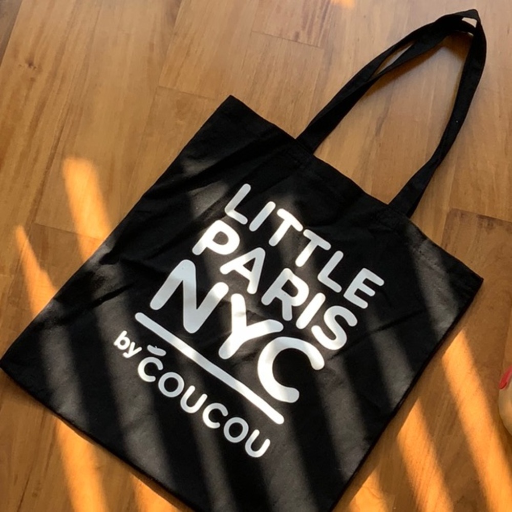 Black Little Paris NYC tote
